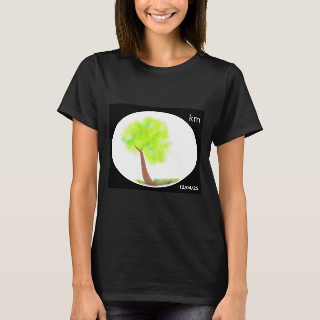 T-shirt chemise peinture arbre km (Devant)