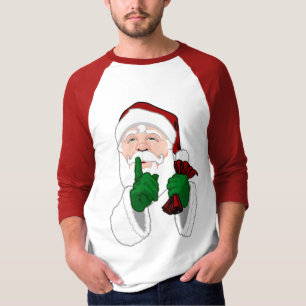 T-shirt Chemise Père Noël Festive du Jersey de Santa Claus