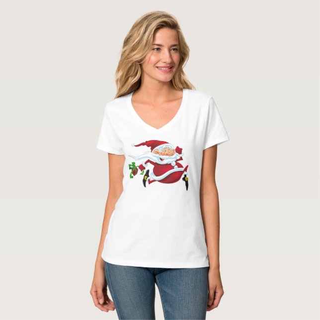 T-shirt Chemise père Noël - SRF (Devant entier)