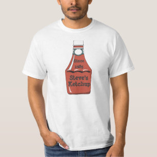 T-shirt Chemise personnalisable de bouteille de ketchup