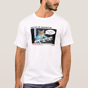 T-shirt Chemise personnalisable de chat de clavier