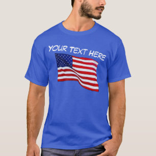 T-shirt Chemise personnalisable de drapeau américain pour