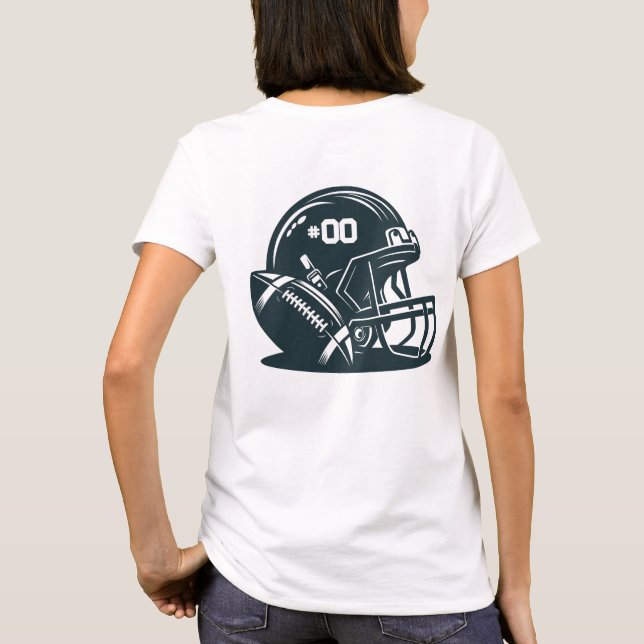 T-shirt Chemise personnalisable de la tante de football (Dos)