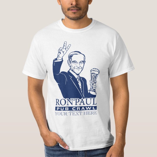 T-shirt Chemise personnalisable de rampement de Pub de Ron (Devant)