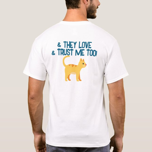 T-shirt Chemise personnalisable du propriétaire de chien - (Dos)
