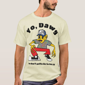 T-shirt Chemise personnalisable Hip Hop Homie des années 9