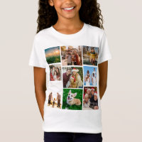 Chemise personnalisée avec collage de photos, 9 ph