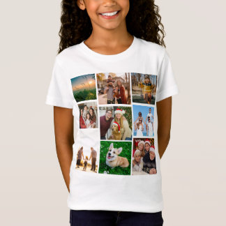 T-Shirt Chemise personnalisée avec collage de photos, 9 ph