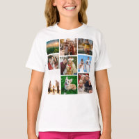 Chemise personnalisée avec collage de photos, 9 ph