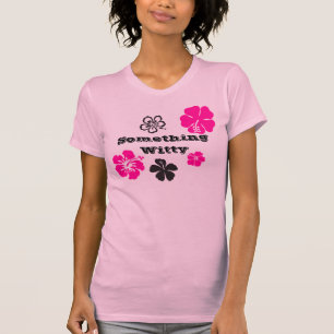 T-shirt Chemise personnalisée avec fleur hawaïenne rose ch