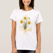 Chemise personnalisée avec nom et fleur de naissan