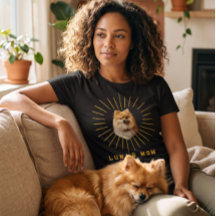 Chemise personnalisée avec photo de chien, maman d