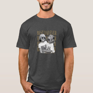 T-shirt Chemise personnalisée avec photo vintage pour papa
