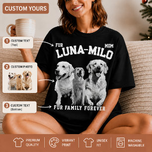 T-shirt Chemise personnalisée avec portrait de chien/vinta