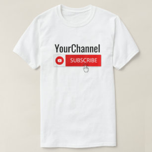 T-shirt Chemise Personnalisée Avec Votre Nom De Canal Yout