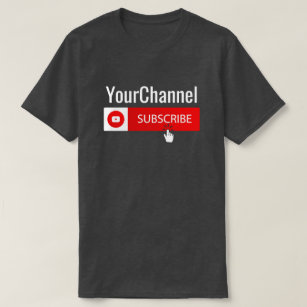T-shirt Chemise Personnalisée Avec Votre Nom De Chaîne You