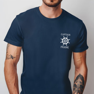 T-shirt Chemise personnalisée Capitaine Shir avec roue de 