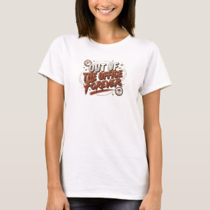 T-shirt Chemise personnalisée Cool Red OUT OF OFFICE
