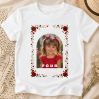 Chemise personnalisée d'anniversaire fille 4 ans