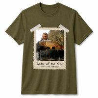 Chemise personnalisée de pêche, Photo Rétro Pêcheu