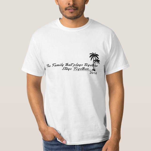 T-shirt Chemise personnalisée de vacances de famille (Devant)