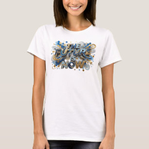 T-shirt Chemise personnalisée Fresh Blue LE FUTUR EST MAIN