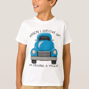 T-shirt Chemise personnalisée par camion bleu