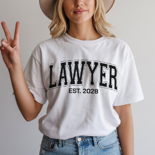 T-shirt Chemise personnalisée pour avocat, Cadeau de fin d