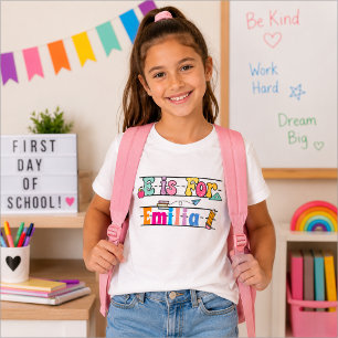 T-shirt Chemise personnalisée pour enfants pour la rentrée
