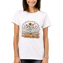 Chemise personnalisée pour enseignant | Cadeau flo
