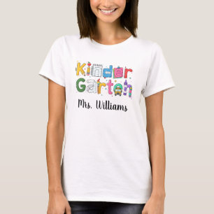 T-shirt Chemise personnalisée pour enseignant de maternell