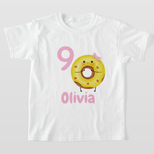 T-shirt Chemise personnalisée pour fille d'anniversaire av