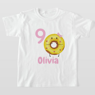 T-shirt Chemise personnalisée pour fille d'anniversaire av