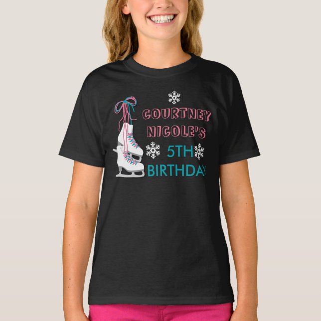 T-shirt Chemise personnalisée pour le patinage sur glace (Devant)