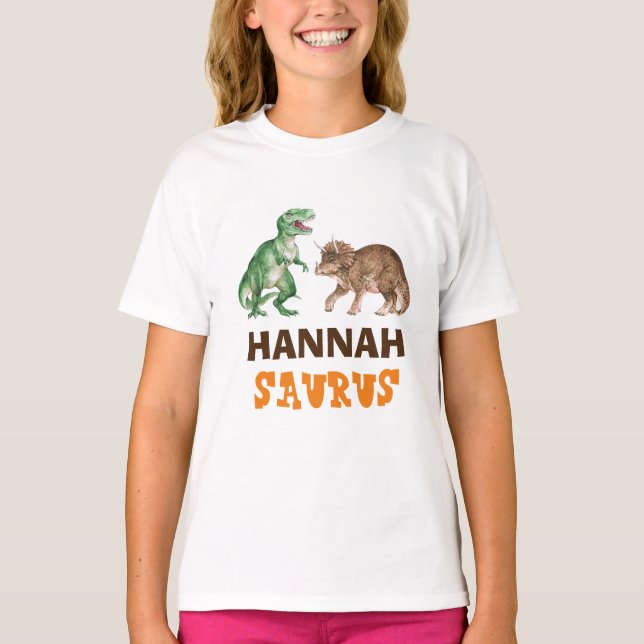 T-shirt Chemise personnalisée Saurus T (Devant)