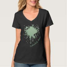 Chemise personnalisée Tache d'encre vert menthe Ch