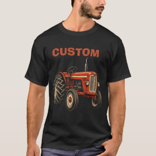 T-shirt Chemise personnalisée tracteur vintage, classique