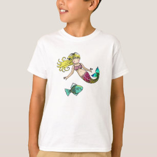 T-shirt Chemise Petite Sirène Pour Enfants