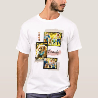 T-shirt Chemise Photo Famille : Chercher Chaque Moment