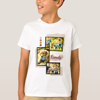 T-shirt Chemise Photo Famille : Chercher Chaque Moment