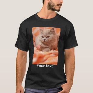 T-shirt Chemise photo personnalisée pour chat
