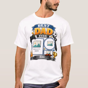 T-shirt Chemise photo personnalisée pour la fête des pères