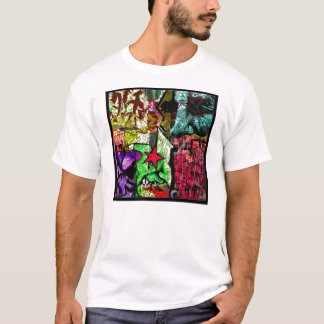 T-shirt chemise physique de graffiti