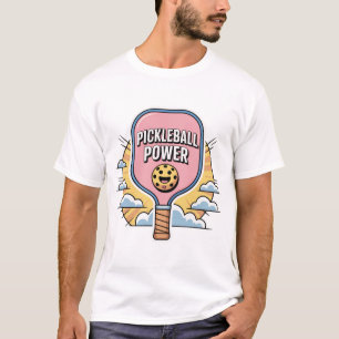 T-shirt Chemise Pickleball Power Tee-shirt drôle de spor