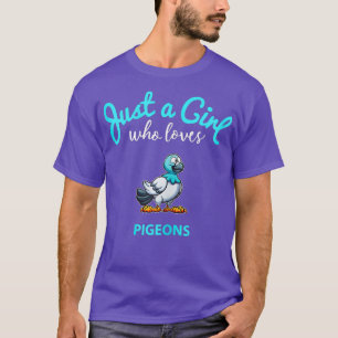 T-shirt Chemise Pigeon pour Filles Enfants Pigeon