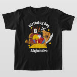 T-shirt Chemise Pirate Birthday Boy<br><div class="desc">Célébrez le premier anniversaire du bébé avec ce t-shirt spécial, design spécial et personnalisé</div>