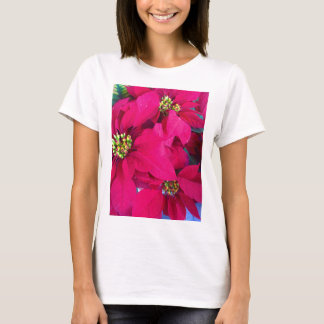 T-shirt Chemise poinsettias féminine