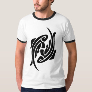 T-shirt Chemise - poisson tribal de zodiaque
