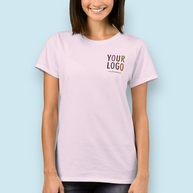 T-shirt Chemise Polo Rose Femmes avec logo personnalisé Pa (MISOOK Women’s Pink T-Shirt with Logo)