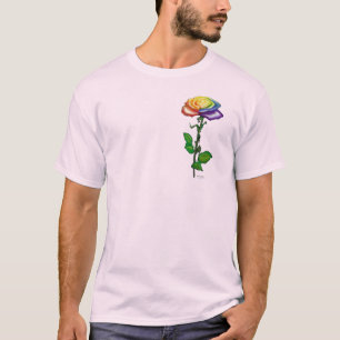 T-shirt Chemise Polo Rose simple arc-en-ciel